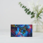 Carte De Visite Anges dans le tunnel coloré (Debout devant)