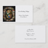 Carte De Visite Anges Offrant Des Cadeaux (Devant / Derrière)