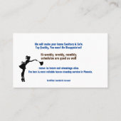 Carte De Visite Angie's Cleaning Service Cleaning Women (Dos)