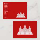 Carte De Visite Angkor Vat Ver.2.0. Temple khmer (Devant / Derrière)