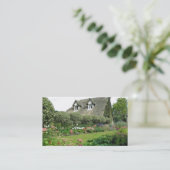 Carte De Visite Anglais Cottage Garden (Debout devant)