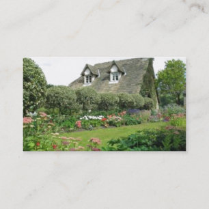 Carte De Visite Anglais Cottage Garden