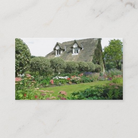 Carte De Visite Anglais Cottage Garden (Devant)