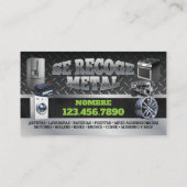 Carte de visite anglais-espagnol (Dos)