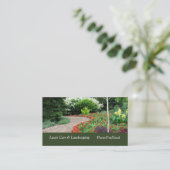 Carte de visite anglais Garden Lawn & Landscaping (Debout devant)