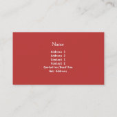 Carte de visite anglais Garden Lawn & Landscaping (Dos)