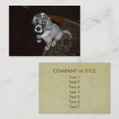 Carte De Visite Anglais Setter Puppy (Devant / Derrière)