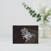 Carte De Visite Anglais Setter Puppy (Debout devant)