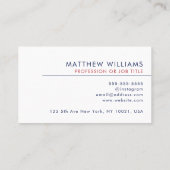 Carte De Visite Anglais Tutor Professional QR Code Logo Moderne (Dos)