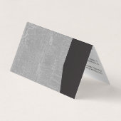 Carte De Visite Angle noir / Gris marbré (Dos)