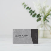Carte De Visite Angle noir / Gris marbré (Debout devant)