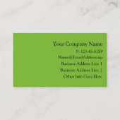 Carte De Visite Angle sur couleur moderne professionnel (Dos)