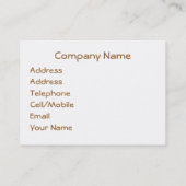 CARTE DE VISITE ANGLETERRE VICTORIENNE (Dos)