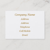 CARTE DE VISITE ANGLETERRE VICTORIENNE (Dos)