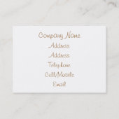 CARTE DE VISITE ANGLETERRE VICTORIENNE (Dos)