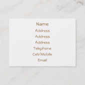 CARTE DE VISITE ANGLETERRE VICTORIENNE (Dos)