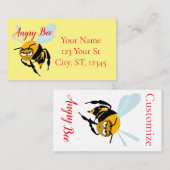Carte De Visite Angry Bee Thunder_Cove (Devant / Derrière)