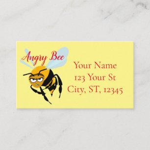 Carte De Visite Angry Bee Thunder_Cove
