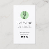 Carte de visite animal (Dos)