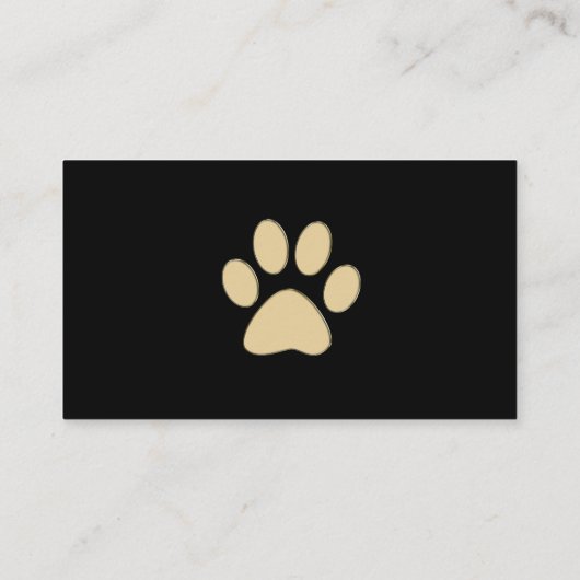 Carte de visite animal (Dos)