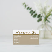 Carte de visite animal (Debout devant)