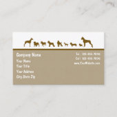 Carte de visite animal (Devant)