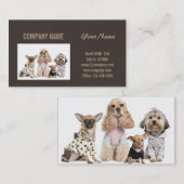 Carte De Visite animal animal de compagnie animal de chiot SPA vét (Devant / Derrière)