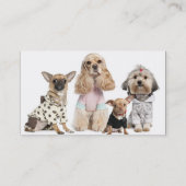 Carte De Visite animal animal de compagnie animal de chiot SPA vét (Dos)