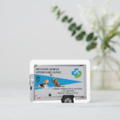 Carte De Visite Animal Care / Veterinarian (Debout devant)