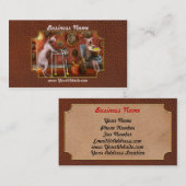 Carte De Visite Animal - Chat - Résidence de retraite pour chats (Devant / Derrière)