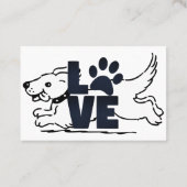 Carte De Visite Animal Clinic mignon chien (Dos)