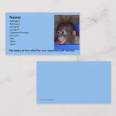 Carte de visite animal de babysitter (Devant / Derrière)