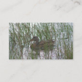 Carte de visite animal de canard Brown (Dos)