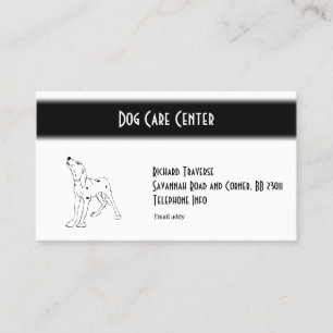 Carte De Visite Animal de chien dalmate