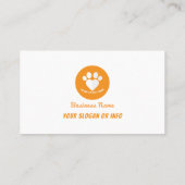 Carte De Visite Animal de compagnie | Simple (Dos)