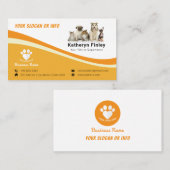 Carte De Visite Animal de compagnie | Simple (Devant / Derrière)