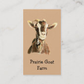 Carte de visite animal de ferme de chèvre personna (Dos)