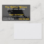 Carte de visite animal de trappeur (Devant / Derrière)