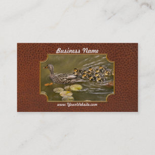 Carte De Visite Animal - Ducks - Swim like a duck