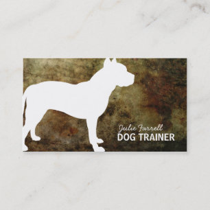 Carte De Visite Animal familier Realated de Staffy de pitbull