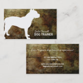 Carte De Visite Animal familier Realated de Staffy de pitbull (Devant / Derrière)