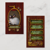 Carte De Visite Animal - le lapin - version inverse (Devant / Derrière)