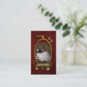 Carte De Visite Animal - le lapin - version inverse (Debout devant)