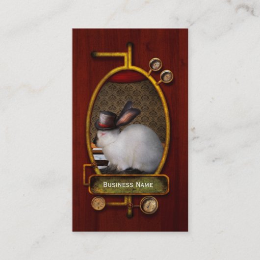 Carte De Visite Animal - le lapin - version inverse (Devant)