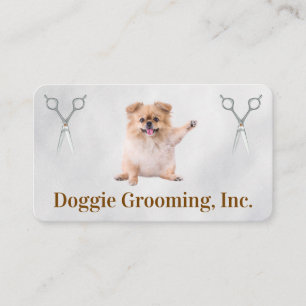 Carte De Visite Animal Mignon Chiot Soins de Chien