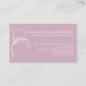 Carte De Visite animal rose raie raie de manta (Dos)