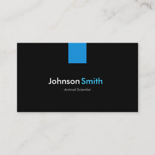 Carte De Visite Animal Scientifique Moderne Aqua Blue