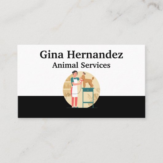 Carte De Visite Animal Services | Groomer | Pet Store (Devant)