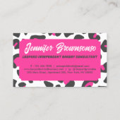 Carte De Visite Animal Skin Leopard spot (Dos)