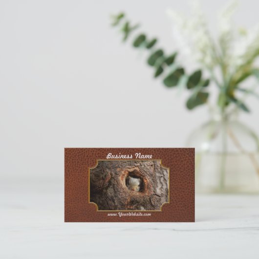 Carte De Visite Animal - Squirl - I'm not shy I'm an introvert (Debout devant)